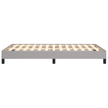 Bettgestell ohne Matratze Hellgrau 120x190 cm Stoff