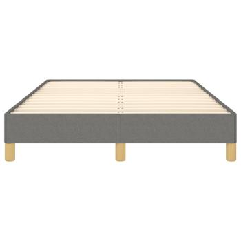 Bettgestell ohne Matratze Dunkelgrau 120x190 cm Stoff