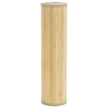 Teppich Rechteckig Hell Natur 60x200 cm Bambus