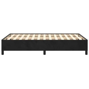 Bettgestell ohne Matratze Schwarz 120x190 cm Samt