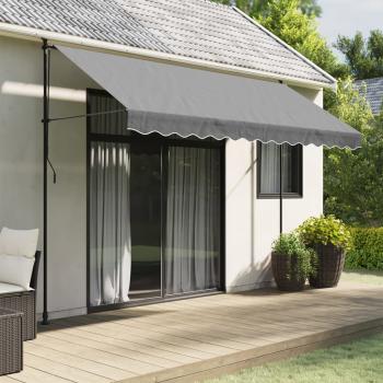 ARDEBO.de - Markisenvolant Anthrazit Gestreift 350 cm