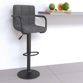 ARDEBO.de - Barhocker Hellgrau Stoff
