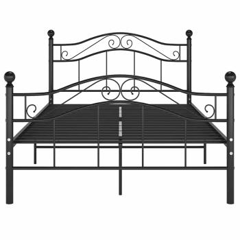 Bett Schwarz Metall 120x200 cm