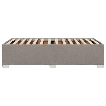 Bettgestell ohne Matratze Taupe 80x200 cm Stoff