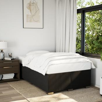ARDEBO.de - Bettgestell ohne Matratze Schwarz 120x190 cm Stoff