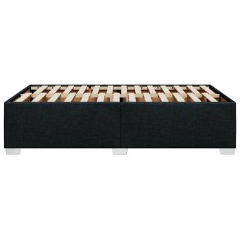 Bettgestell ohne Matratze Schwarz 120x190 cm Stoff