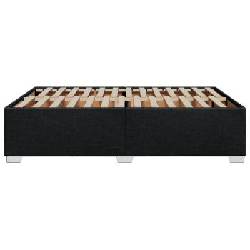 Bettgestell ohne Matratze Schwarz 140x190 cm Stoff
