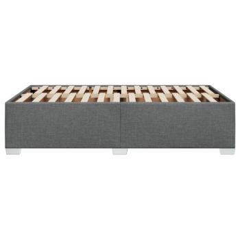 Bettgestell ohne Matratze Dunkelgrau 120x200 cm Stoff