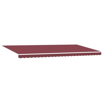 Markise Automatisch mit LEDs Weinrot 600x300 cm