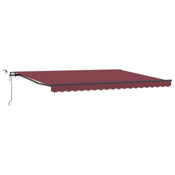 Markise Automatisch mit LEDs Braun 450x300 cm