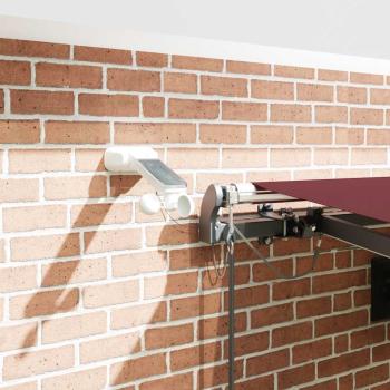 Markise Automatisch mit LEDs Braun 450x300 cm