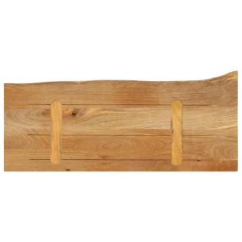 Tischplatte mit Baumkante 70x40x3,8 cm Massivholz Mango