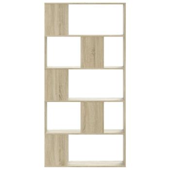 B?cherregal 5 B?den Sonoma-Eiche 80,5x23,5x162,5 Holzwerkstoff