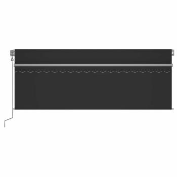 Markise Automatisch mit Rollo LED Windsensor 4x3m Anthrazit