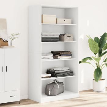 ARDEBO.de - Kleiderschrank Wei? 100x50x200 cm Holzwerkstoff