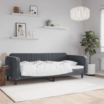 ARDEBO.de - Tagesbett Dunkelgrau 90x200 cm Samt