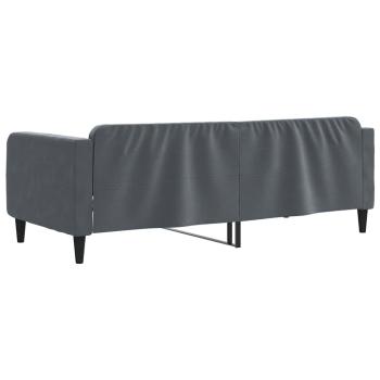 Tagesbett Dunkelgrau 90x190 cm Samt