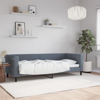 ARDEBO.de - Tagesbett Dunkelgrau 80x200 cm Samt