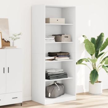 ARDEBO.de - Kleiderschrank Wei? 80x50x200 cm Holzwerkstoff