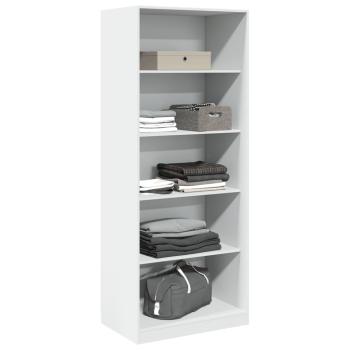 Kleiderschrank Wei? 80x50x200 cm Holzwerkstoff