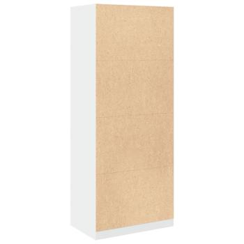 Kleiderschrank Wei? 80x50x200 cm Holzwerkstoff