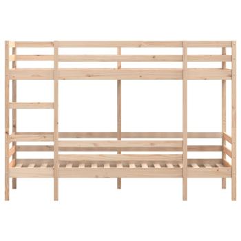 Etagenbett ohne Matratze 90x200 cm Massivholz Kiefer
