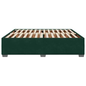 Bettgestell ohne Matratze Dunkelgrün 200x200 cm Samt