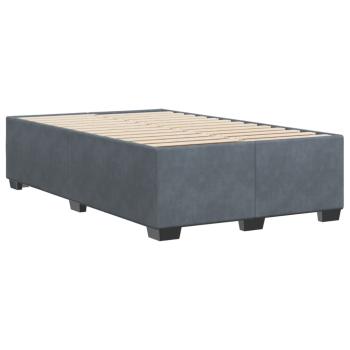 Bettgestell ohne Matratze Dunkelgrau 120x200 cm Samt
