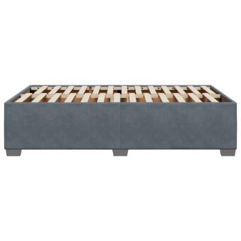 Bettgestell ohne Matratze Dunkelgrau 120x200 cm Samt