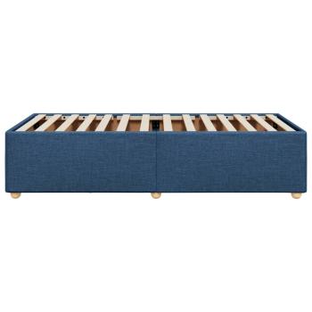 Bettgestell ohne Matratze Blau 80x200 cm Stoff