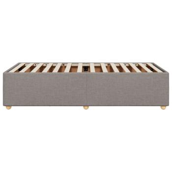 Bettgestell ohne Matratze Taupe 90x190 cm Stoff