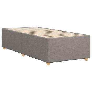 Bettgestell ohne Matratze Taupe 90x190 cm Stoff