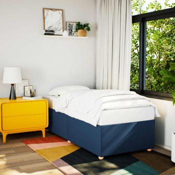 ARDEBO.de - Bettgestell ohne Matratze Blau 90x190 cm Stoff