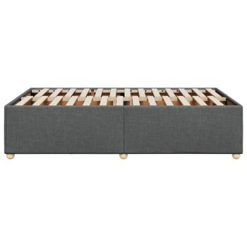 Bettgestell ohne Matratze Dunkelgrau 120x200 cm Stoff