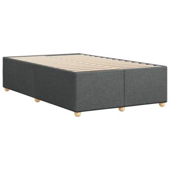 Bettgestell ohne Matratze Dunkelgrau 120x200 cm Stoff