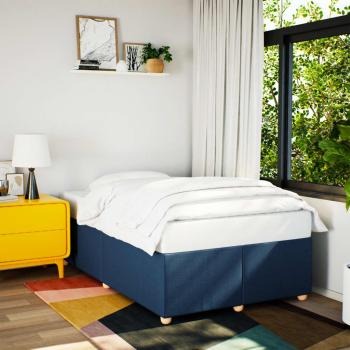 ARDEBO.de - Bettgestell ohne Matratze Blau 120x200 cm Stoff