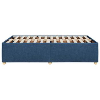 Bettgestell ohne Matratze Blau 120x200 cm Stoff