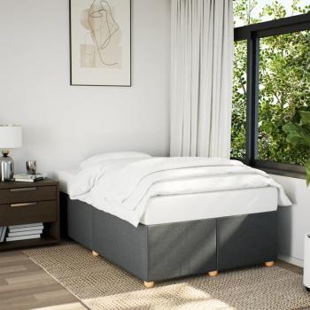 ARDEBO.de - Bettgestell ohne Matratze Dunkelgrau 120x190 cm Stoff
