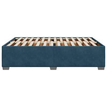 Bettgestell Blau 160x200 cm Samt