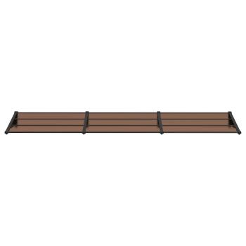 Türvordach Schwarz 358,5x90 cm Polycarbonat