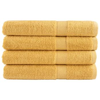 ARDEBO.de - Premium Handtücher SOLUND 4 Stk. Gold 100x200 cm 600 g/m²