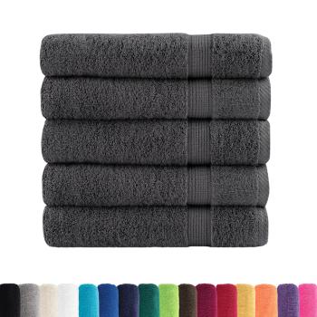 Premium Badetücher SOLUND 50 Stk. Anthrazit 100x150 cm 600 g/m²