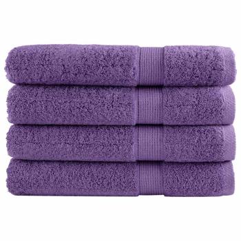 ARDEBO.de - Premium-Handtücher SOLUND 4 Stk. Lila 100x200 cm 600 g/m²