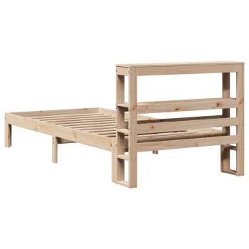 Bettgestell mit Kopfteil ohne Matratze 90x200 cm