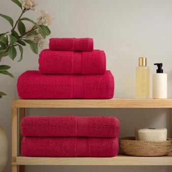 ARDEBO.de - Premium-Handtücher SOLUND 10 Stk. Rot 100x200 cm 600 g/m²
