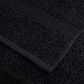 Premium-Saunatücher SOLUND 10 Stk. Schwarz 80x200 cm 600 g/m²