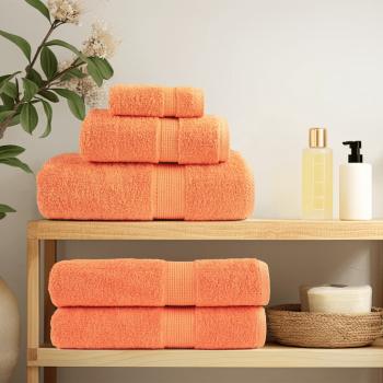 ARDEBO.de - Premium-Handtücher SOLUND 10 Stk. Orange 100x200 cm 600 g/m²