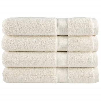 ARDEBO.de - Premium-Saunatücher SOLUND 4 Stk. Cremeweiß 80x200 cm 600 g/m²
