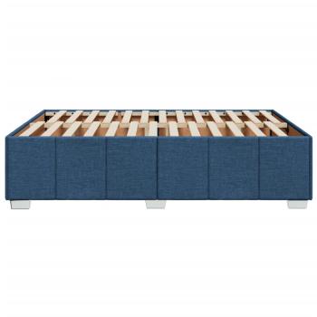 Bettgestell ohne Matratze Blau 140x190 cm Stoff