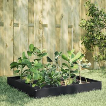 ARDEBO.de - Hochbeet Schwarz 100x100x26 cm Stahl